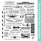 Tim Holtz Cling Rubber Stamps Correspondence cms225 1