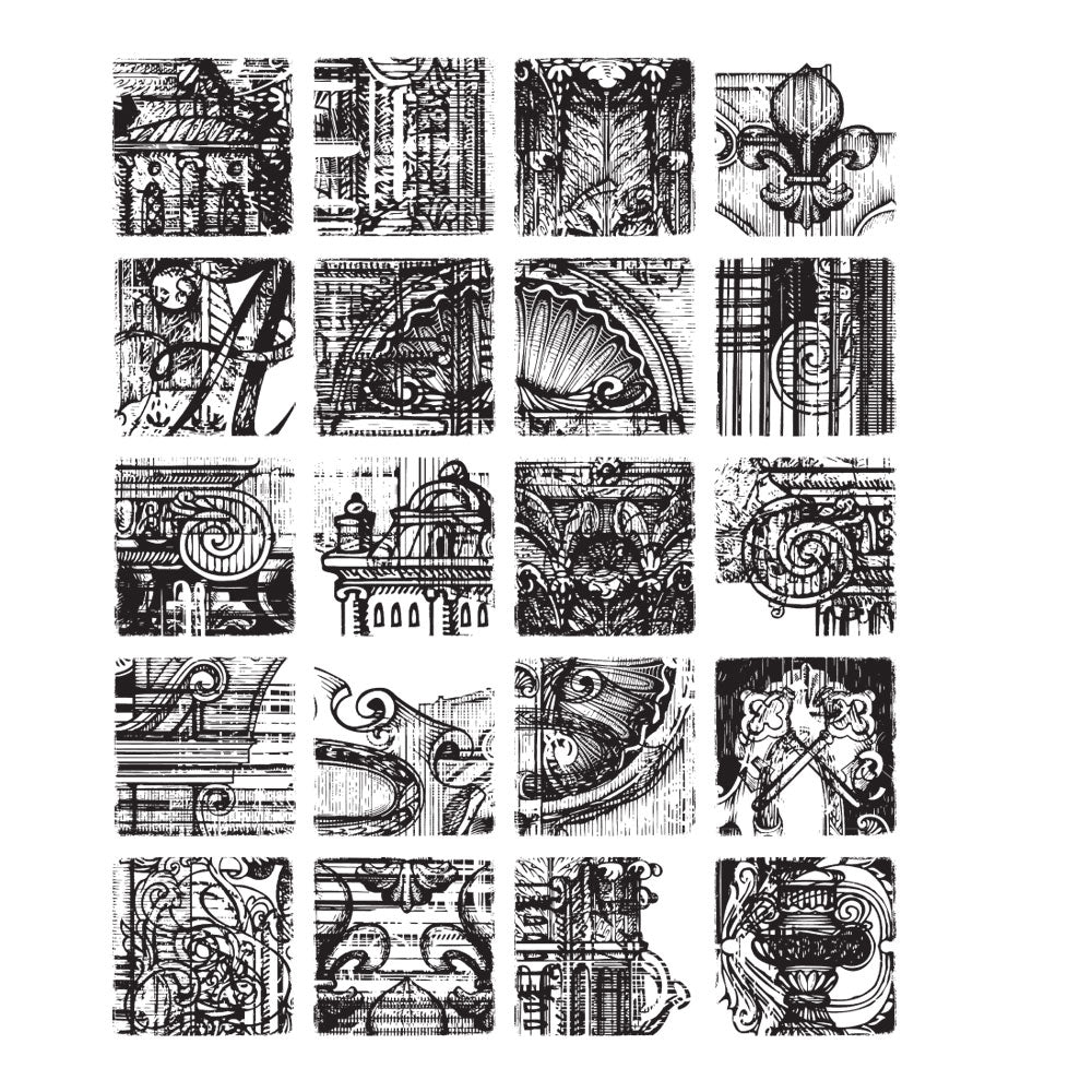 Tim Holtz Cling Rubber Stamps Creative Blocks CMS464
