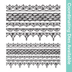 Tim Holtz Cling Rubber Stamps Crochet Trims cms480