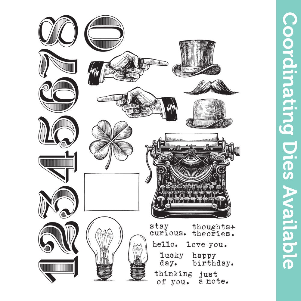 Tim Holtz Cling Rubber Stamps Curiosity Shop cms482