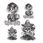 Tim Holtz Cling Rubber Stamps DAY OF THE DEAD #1 CMS277