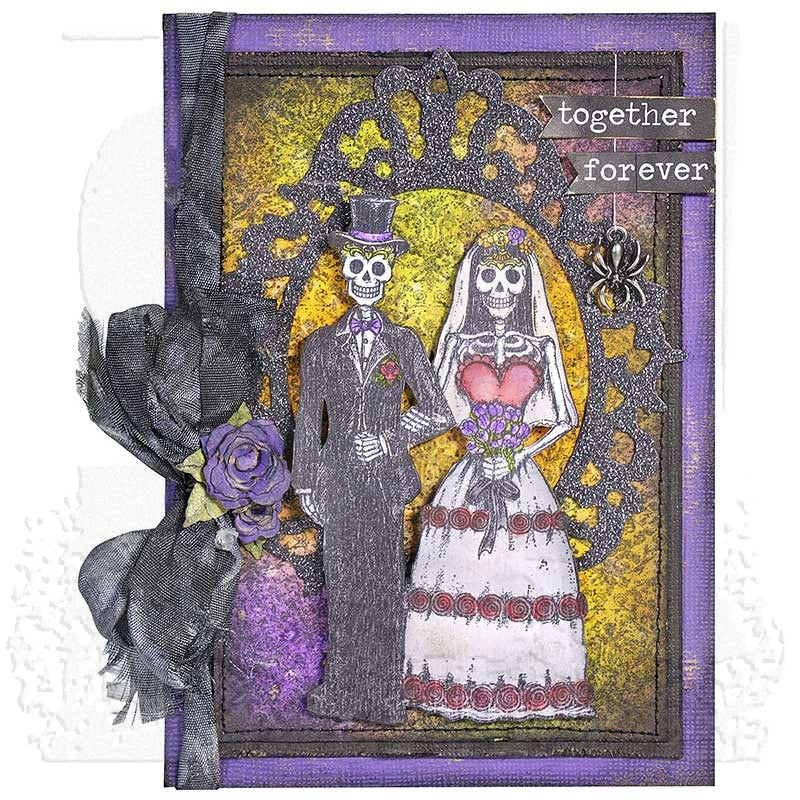 Tim Holtz Cling Rubber Stamps DAY OF THE DEAD #2 CMS278 wedding