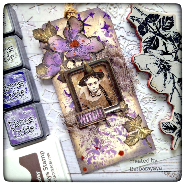Tim Holtz Cling Rubber Stamps DEARLY DEPARTED CMS413 witch | color-code:ALT02