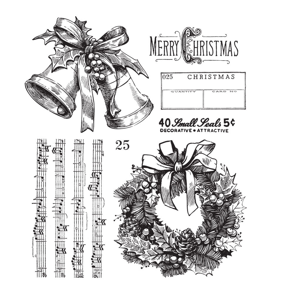 Tim Holtz Cling Rubber Stamps DEPARTMENT STORE CMS458