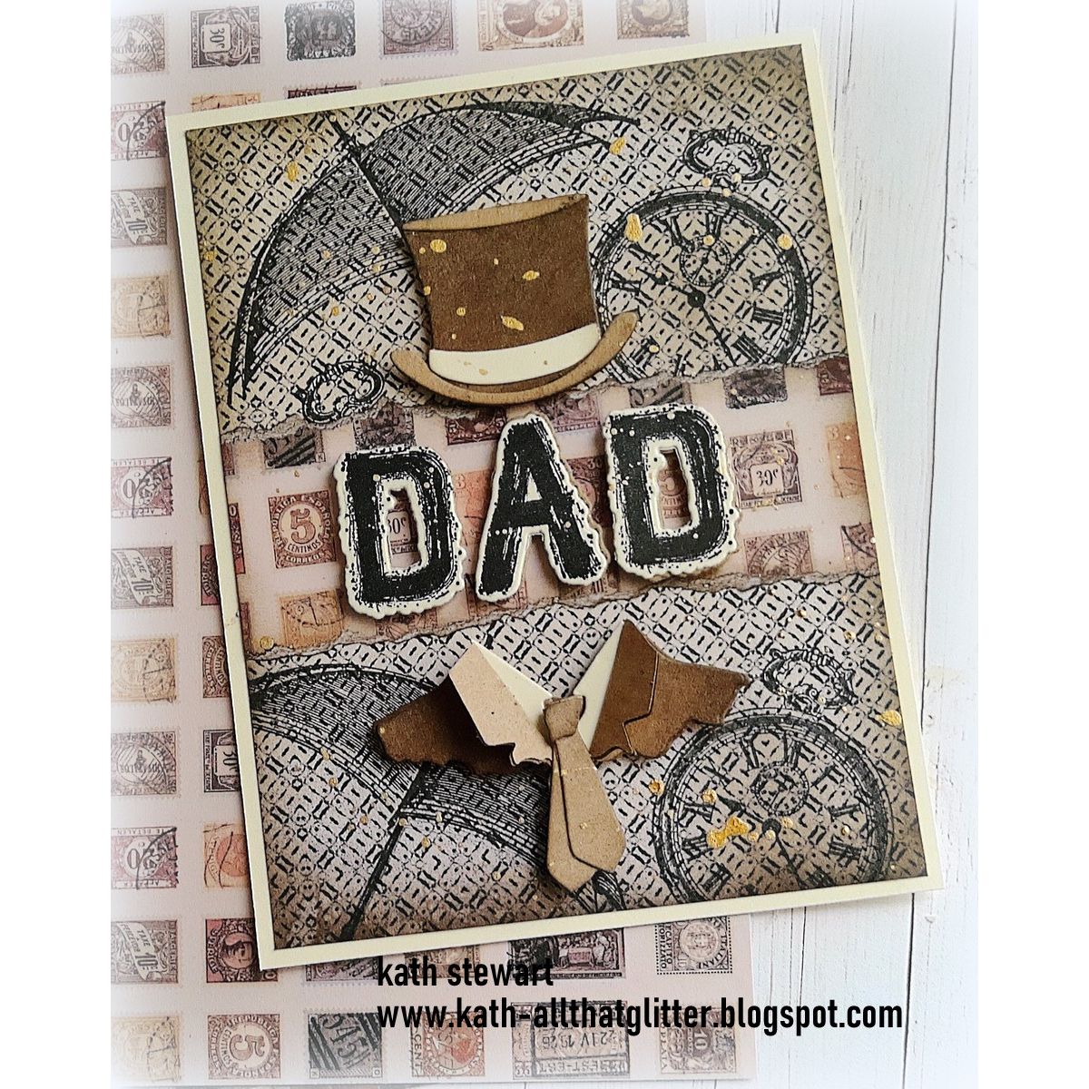Tim Holtz Cling Rubber Stamps DISTINGUISHED CMS371 dad | color-code:ALT04