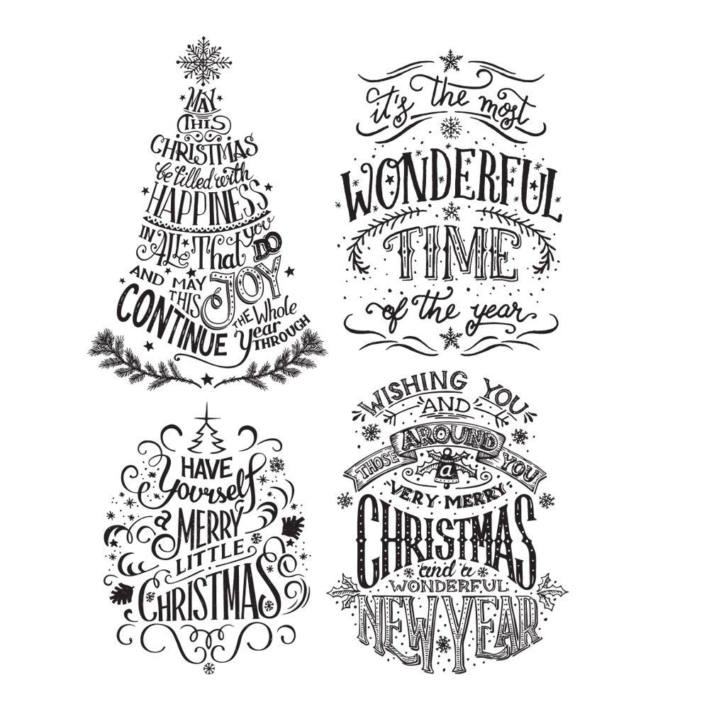 Tim Holtz Cling Rubber Stamps DOODLE GREETINGS #2 CMS286