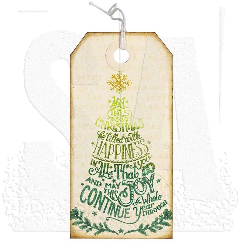 Tim Holtz Cling Rubber Stamps DOODLE GREETINGS #2 CMS286 tag