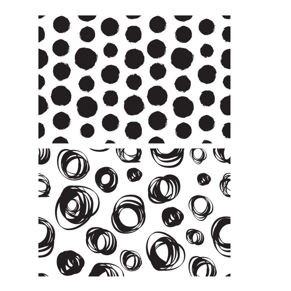 Tim Holtz Cling Rubber Stamps DOTS AND CIRCLES CMS382