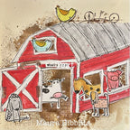 Tim Holtz Cling Rubber Stamps Deconstructed cms489 red barn | color-code:ALT02