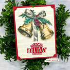 Tim Holtz Cling Rubber Stamps Department Store cms458 have a wonderful holiday season red berries card mary reiner