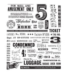 Tim Holtz Cling Rubber Stamps ECCENTRIC CMS448