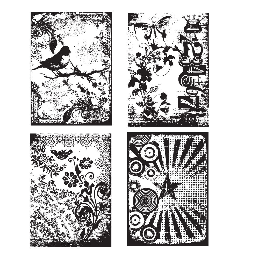 Tim Holtz Cling Rubber Stamps ECLECTIC PALETTE CMS055