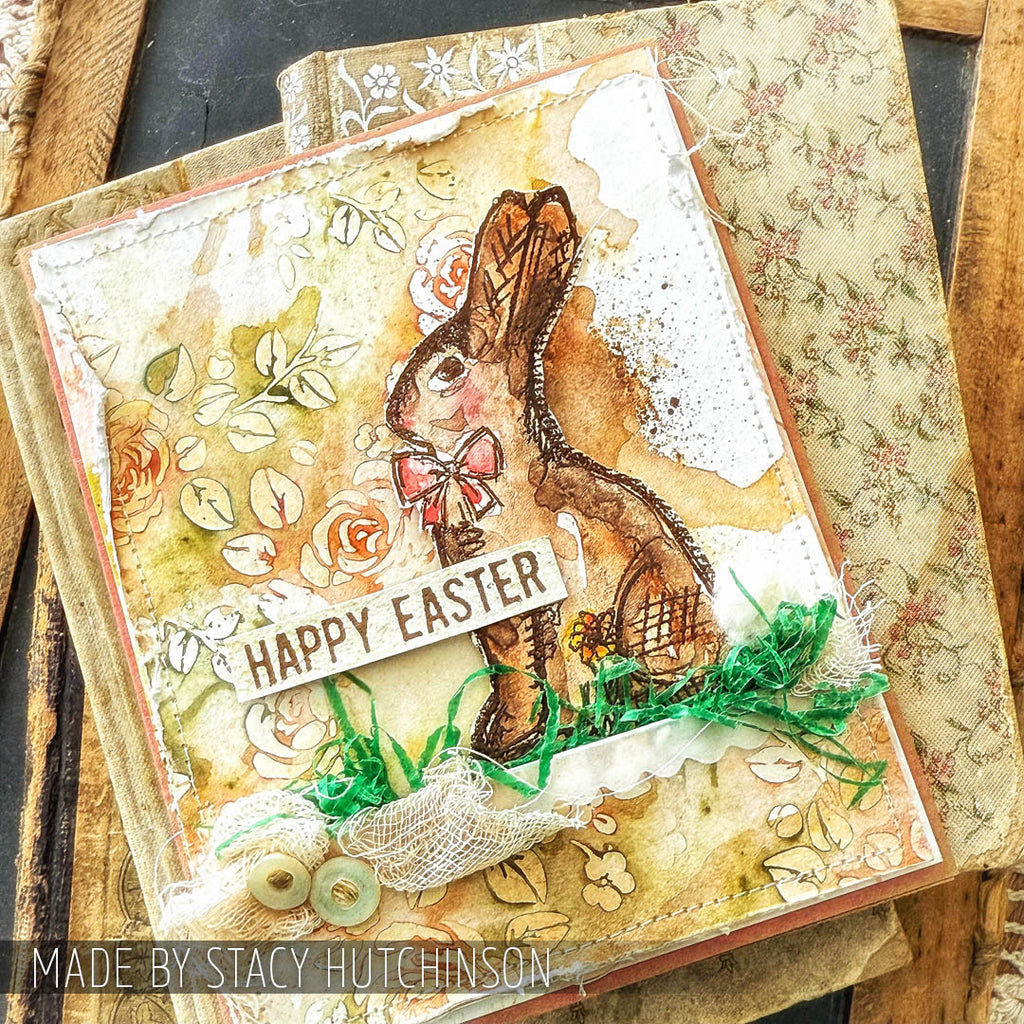 Tim Holtz Cling Rubber Stamps Easter Blueprints cms144 chocolate