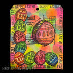 Tim Holtz Cling Rubber Stamps Easter Blueprints cms144 cute tag