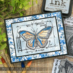 Tim Holtz Cling Rubber Stamps Easter Blueprints cms144 flutter