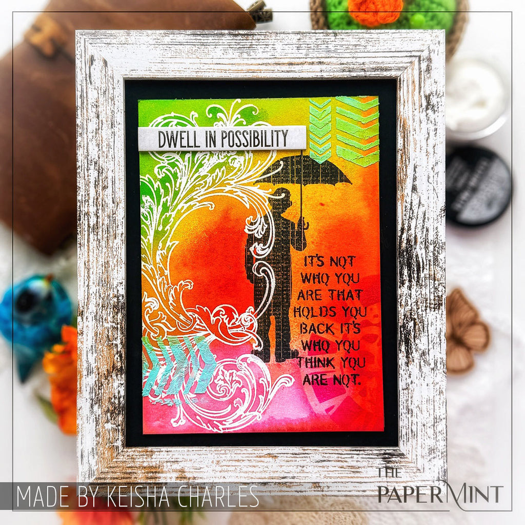 Tim Holtz Cling Rubber Stamps FABULOUS FLOURISHES CMS070 color