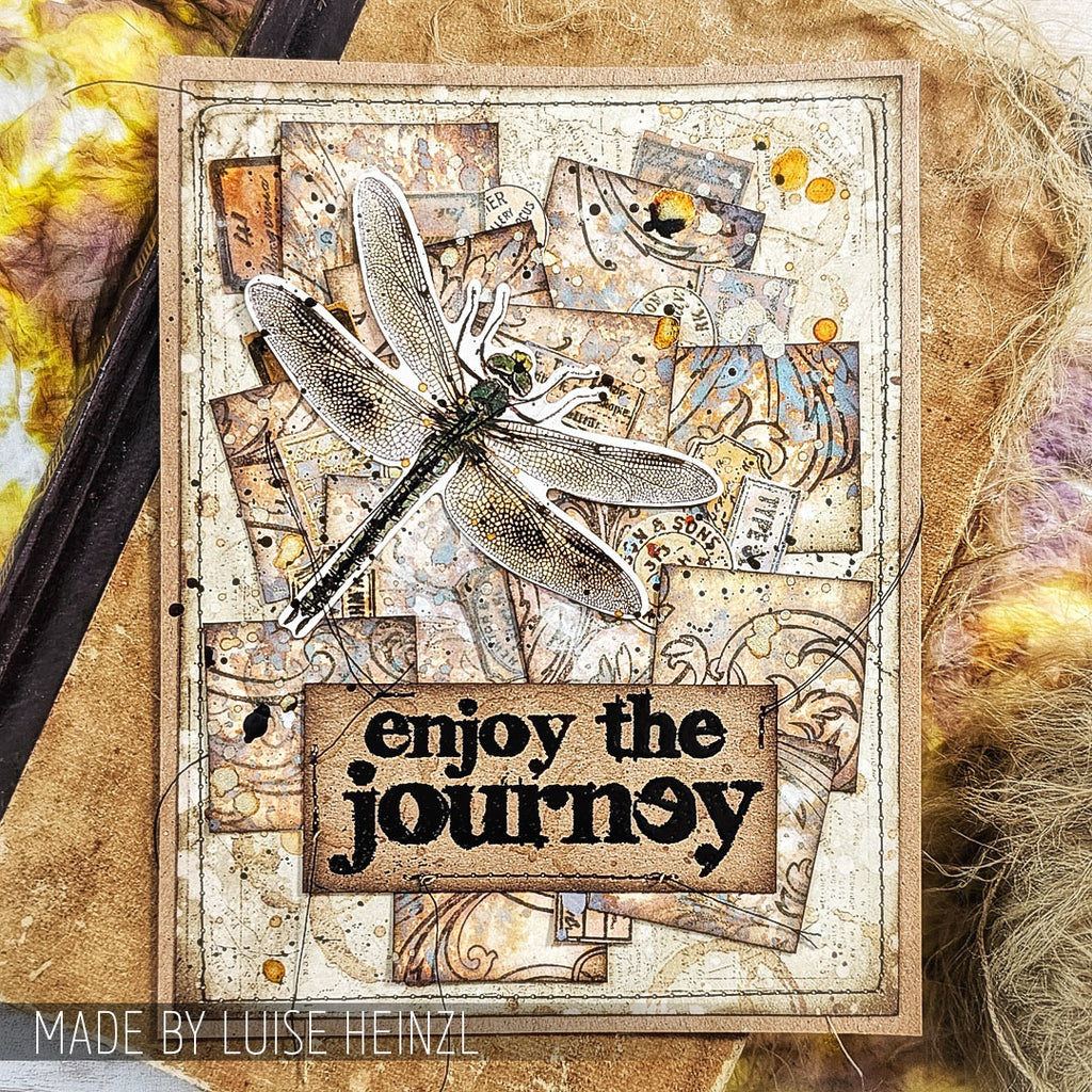 Tim Holtz Cling Rubber Stamps FABULOUS FLOURISHES CMS070 journey