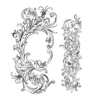 Tim Holtz Cling Rubber Stamps FABULOUS FLOURISHES CMS070