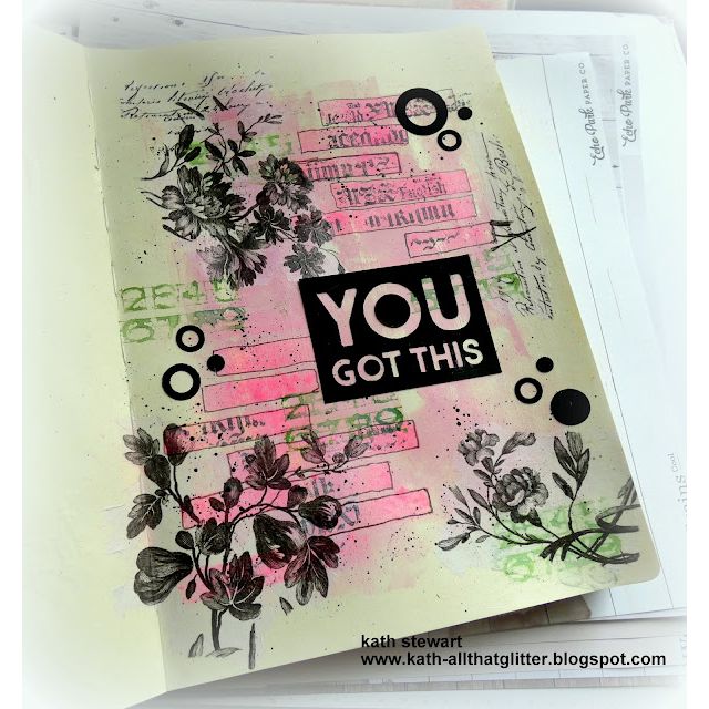 Tim Holtz Cling Rubber Stamps FADED TYPE CMS397 you got this | color-code:ALT06