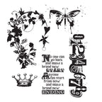 Tim Holtz Cling Rubber Stamps FAIRYTALE FRENZY CMS058