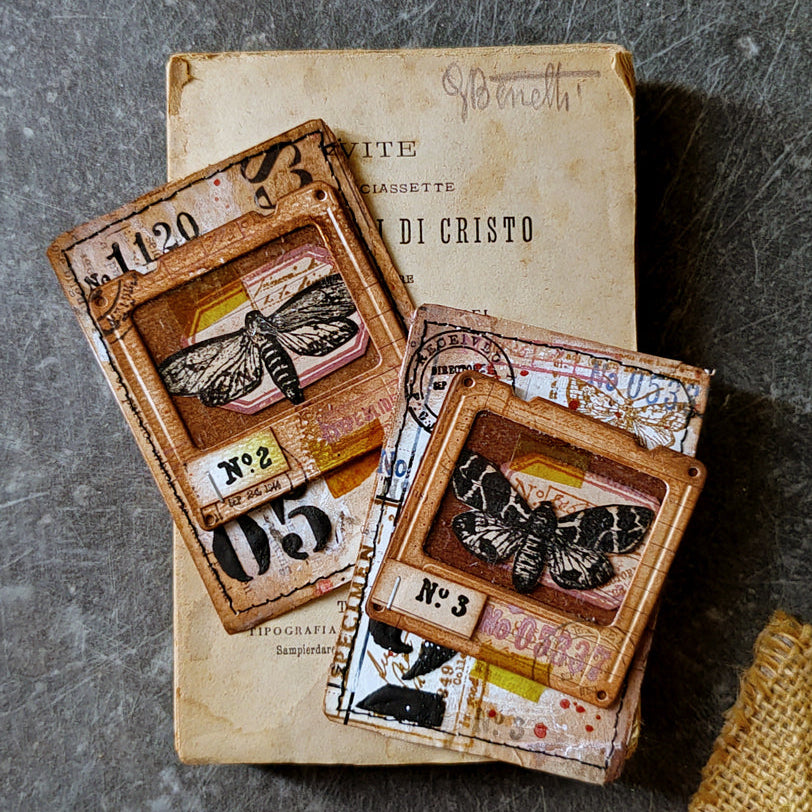 Tim Holtz Cling Rubber Stamps FIELD NOTES CMS396 moths | color-code:ALT01