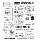 Tim Holtz Cling Rubber Stamps FIELD NOTES CMS396