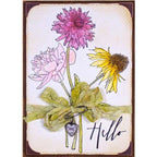 Tim Holtz Cling Rubber Stamps FLOWER GARDEN cms215 hello
