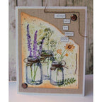 Tim Holtz Cling Rubber Stamps FLOWER JAR CMS297 daisy
