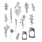 Tim Holtz Cling Rubber Stamps FLOWER JAR CMS297