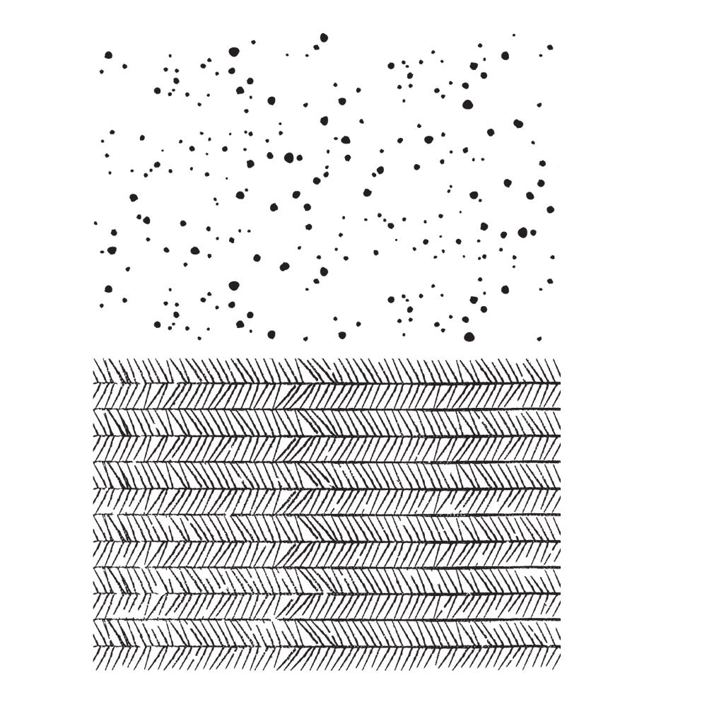 Tim Holtz Cling Rubber Stamps FLURRY AND PINE CMS312