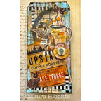 Tim Holtz Cling Rubber Stamps FRESHLY BREWED BLUEPRINT CMS232 travel | color-code:ALT02