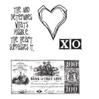 Tim Holtz Cling Rubber Stamps FROM THE HEART Love CMS006