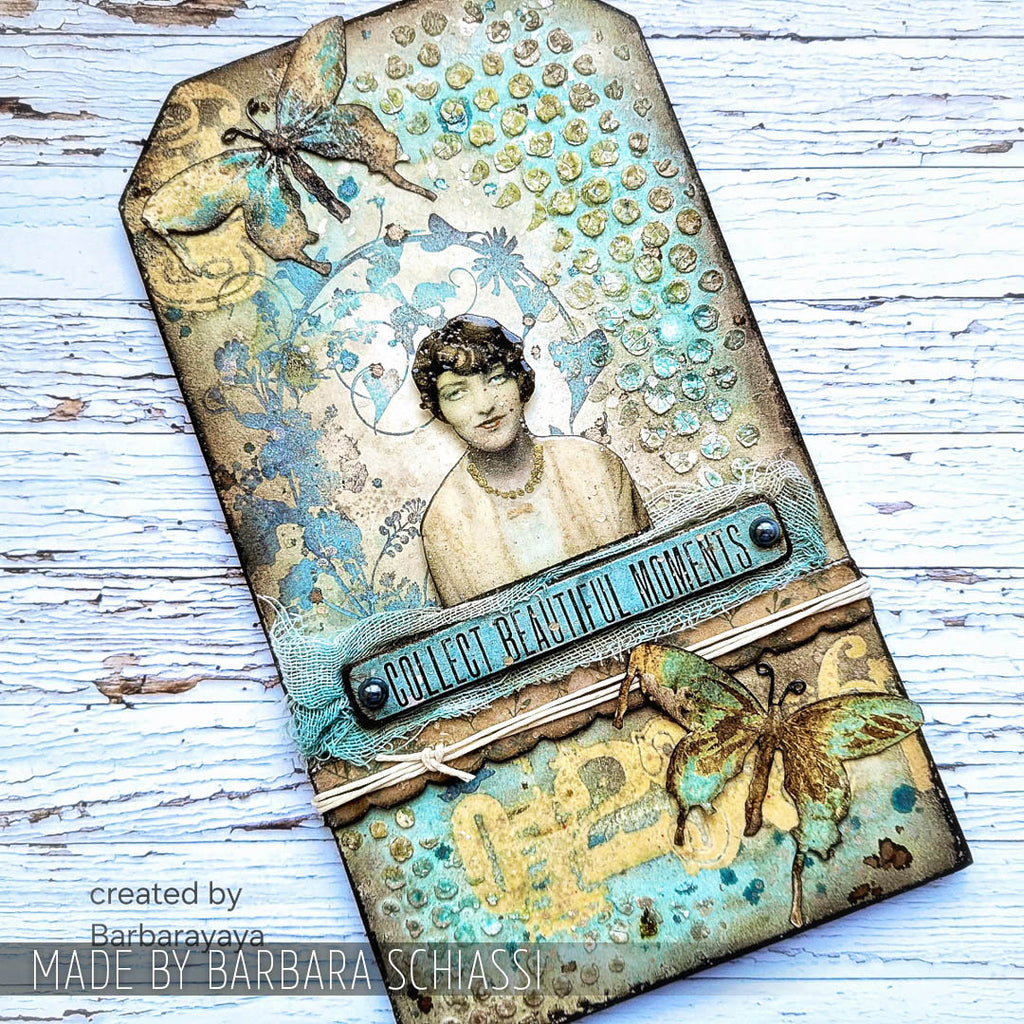 Tim Holtz Cling Rubber Stamps Fairytale Frenzy cms058 moth