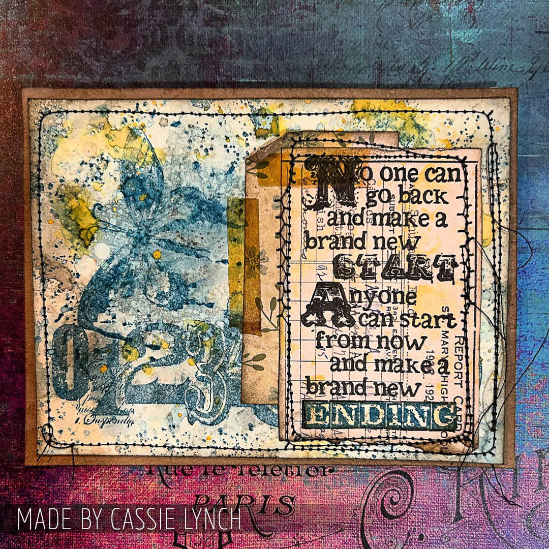 Tim Holtz Cling Rubber Stamps Fairytale Frenzy cms058 watercolor