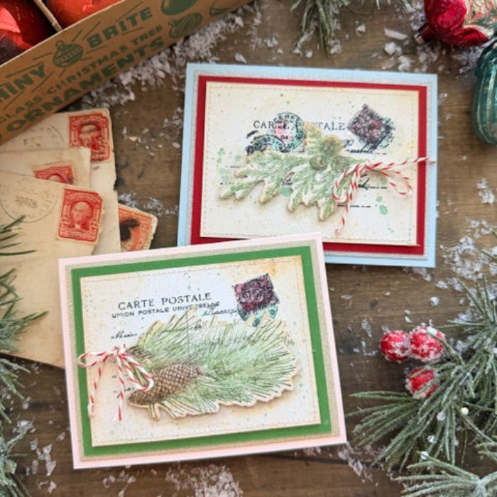 Tim Holtz Cling Rubber Stamps Festive Collage cms459 image 22