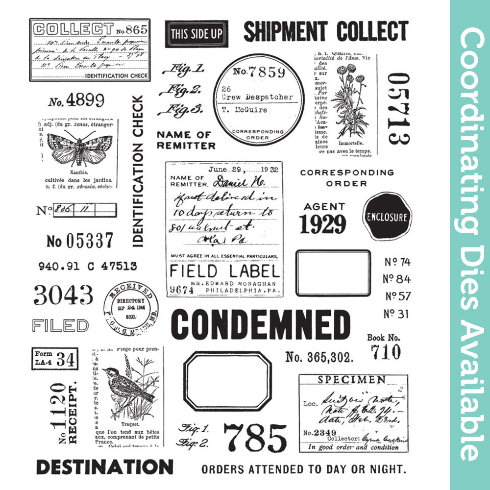 Tim Holtz Cling Rubber Stamps Field Notes cms396 1