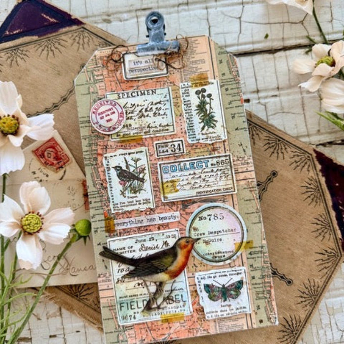 Tim Holtz Cling Rubber Stamps Field Notes cms396 fun clipboard