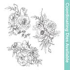 Tim Holtz Cling Rubber Stamps Floral Outline cms430