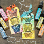 Tim Holtz Cling Rubber Stamps Flutter cms294 cute tags