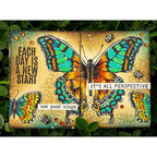 Tim Holtz Cling Rubber Stamps Flutter cms294 green | color-code:ALT05