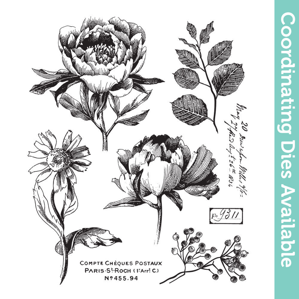 Tim Holtz Cling Rubber Stamps French Garden cms487 – Simon Says Stamp