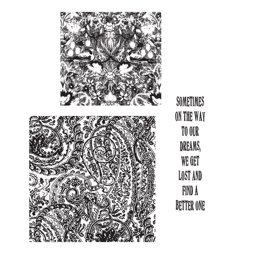 Tim Holtz Cling Rubber Stamps GARMENT DISTRICT CMS007