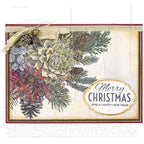 Tim Holtz Cling Rubber Stamps GLORIOUS BOUQUET WITH GRID BLOCK CMS325 christmas