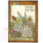 Tim Holtz Cling Rubber Stamps GLORIOUS GATHERINGS WITH GRID BLOCK CMS351 season's greetings