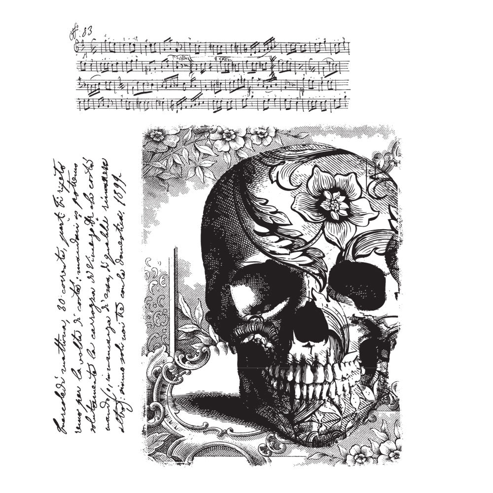 Tim Holtz Cling Rubber Stamps GOTHIC TAPESTRY CMS454