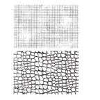 Tim Holtz Cling Rubber Stamps GRAPH & CROC cms185