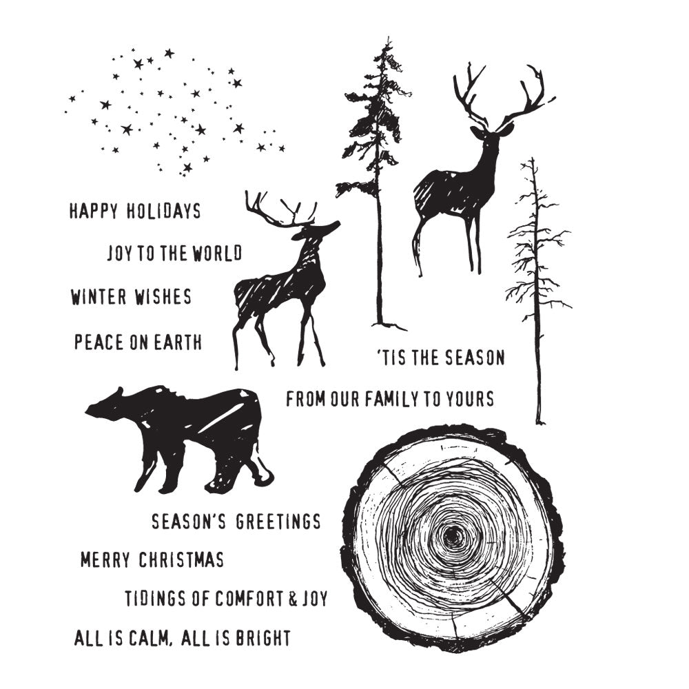 Tim Holtz Cling Rubber Stamps GREAT OUTDOORS CMS321