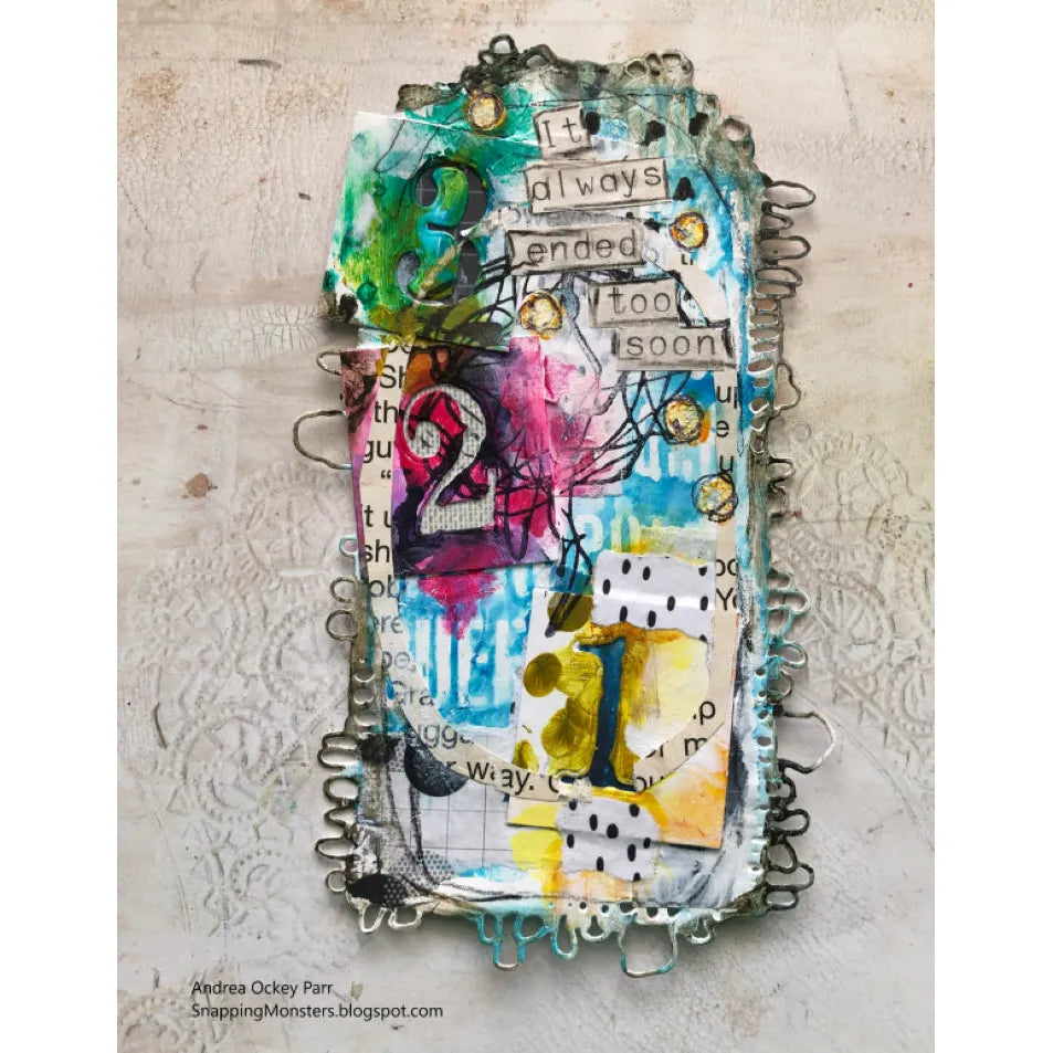 Tim Holtz Cling Rubber Stamps GRUNGED CMS402 blues | color-code:ALT02