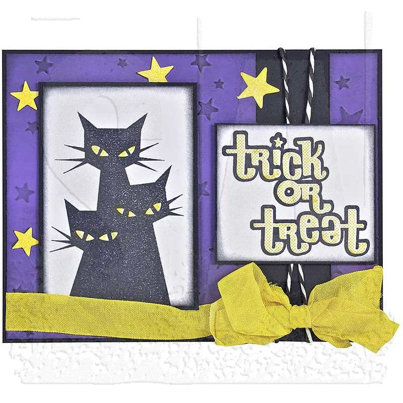Tim Holtz Cling Rubber Stamps HALFTONE HALLOWEEN CMS199 cat