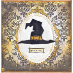 Tim Holtz Cling Rubber Stamps HALLOWEEN BLUEPRINTS 3 CMS200 hat